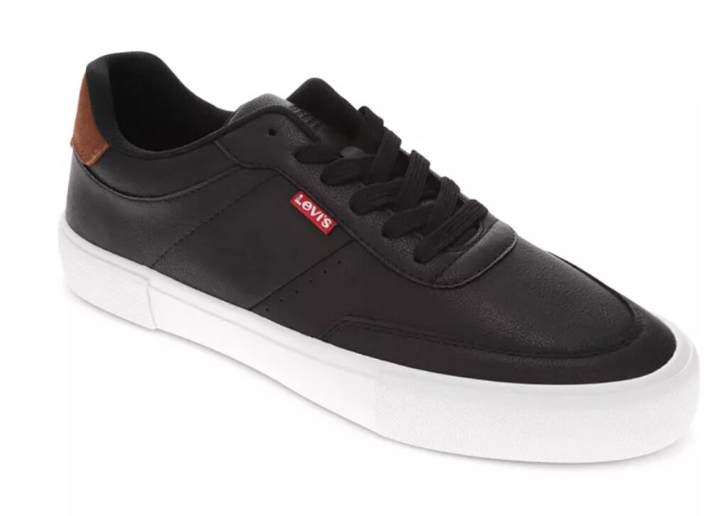 Levi's Shoes Mens Size 8 Black Tan Munro NM Faux Leather Casual Sneakers New Box